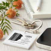 American Omen In Black Schlüsselanhänger (Vorderseite rechts)