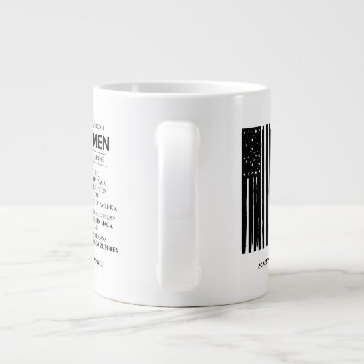 American Omen Jumbo-Tasse (Rückseite)