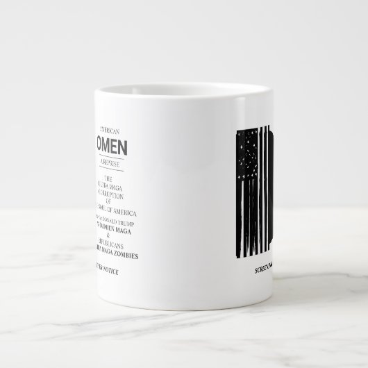 American Omen Jumbo-Tasse (Vorderseite)