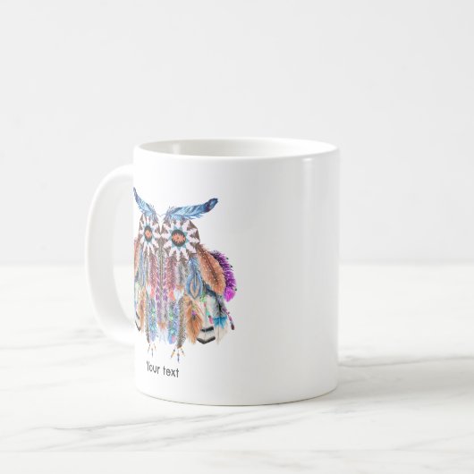 American Owl Dream Catcher Kaffeetasse (Vorderseite Links)