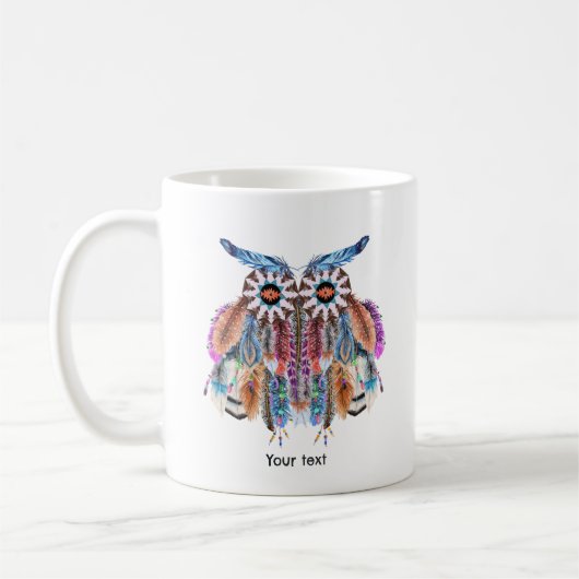 American Owl Dream Catcher Kaffeetasse (Links)