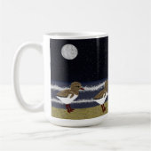 American Oystercatcher mit Küken nachts Kaffeetasse (Links)