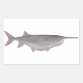 American Paddlefish Rechteckiger Aufkleber (Vorderseite)