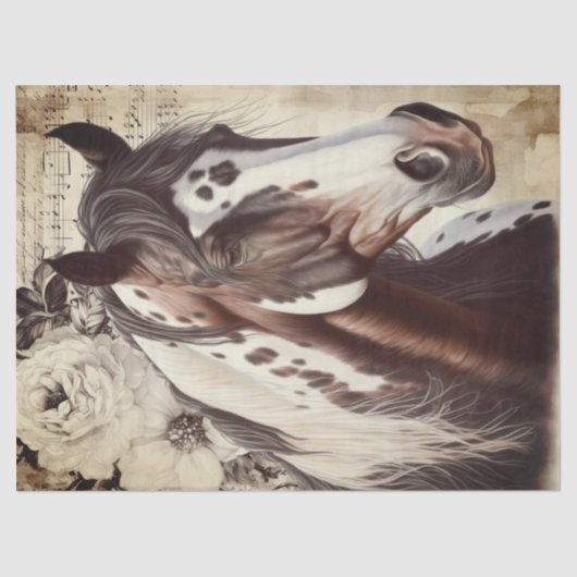 American Paint Horse Decoupage Seidenpapier (Vorderseite)