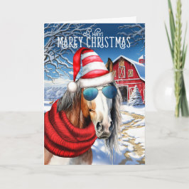American Paint Horse Funny MARE Weihnachten