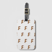 American Paint Horse Reitsport Wasserfarbe Gepäckanhänger (Vorderseite Vertikal)