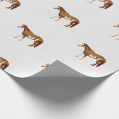 American Paint Horse Reitsport Wasserfarbe Geschenkpapier (Ecke)