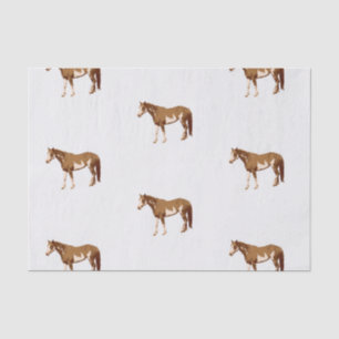 American Paint Horse Reitsport Wasserfarbe Seidenpapier