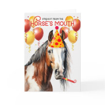 American Paint Pinto Horse Funny Birthday