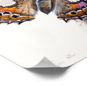 American Painted Lady Butterfly Art Print Poster (Ecke)