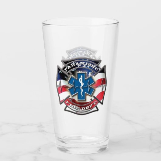American Paramedic Fire Dept. Glas (Vorderseite)