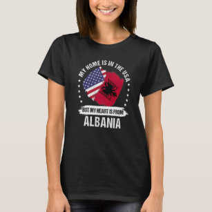 American Patriot Albanien Flag American Albanian R T-Shirt