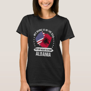 American Patriot Albanien Flag American Albanian R T-Shirt