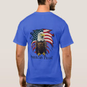 American Patriot Bald Eagle T - Shirt Designs (Rückseite)