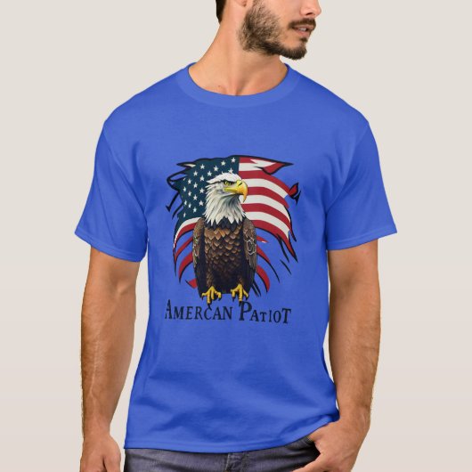 American Patriot Bald Eagle T - Shirt Designs (Vorderseite)