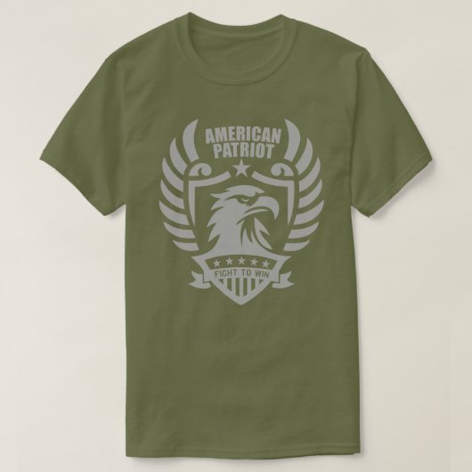 American Patriot Basic Tee (Fatigue Grün) (Design vorne)