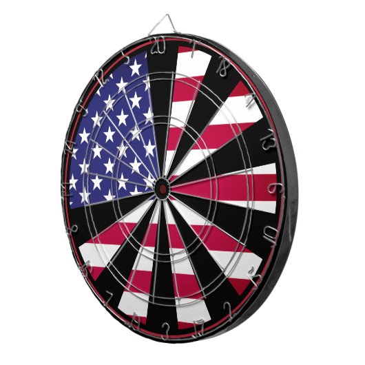 American Patriot Dartboard & Flag USA / Dartspiel Dartscheibe (Vorderseite rechts)