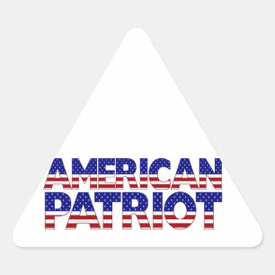 American Patriot Dreieckiger Aufkleber
