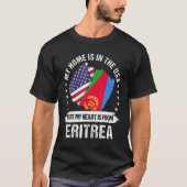 American Patriot Eritrea Flag American Eritrean Ro T-Shirt (Vorderseite)