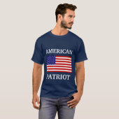 American Patriot Flag Mens Navy Blue T - Shirt (Vorne ganz)