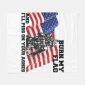 American Patriot  Fleecedecke (Vorderseite (Horizontal))