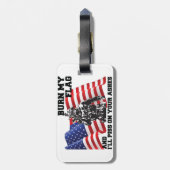 American Patriot  Gepäckanhänger (Rückseite vertikal)