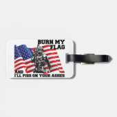 American Patriot  Gepäckanhänger (Rückseite horizontal)
