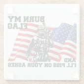 American Patriot Glasuntersetzer (Rückseite)