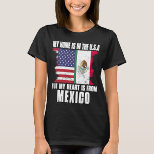 American Patriot Grown Proud Zuhause Heart USA T-Shirt