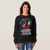 American Patriot Jordan Flag American Jordanian Ro Sweatshirt (Vorne ganz)