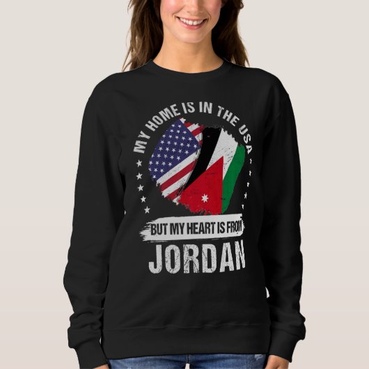 American Patriot Jordan Flag American Jordanian Ro Sweatshirt (Vorderseite)