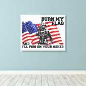 American Patriot Leinwanddruck (Insitu (Holzboden))