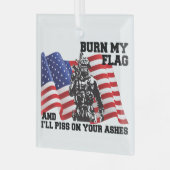 American Patriot Ornament Aus Glas (Vorderseite links)