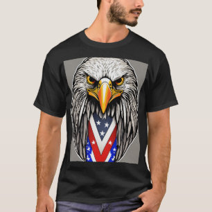 American Patriot Oval Sticker: Bald Eagle Pride T-Shirt