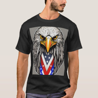 American Patriot Oval Sticker: Bald Eagle Pride T-Shirt