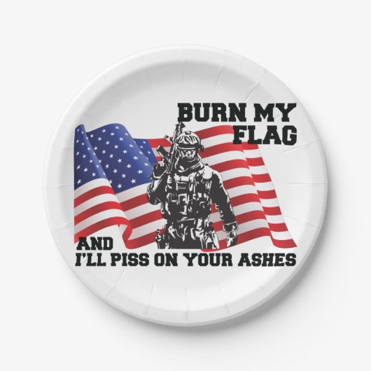 American Patriot Pappteller (Vorderseite)