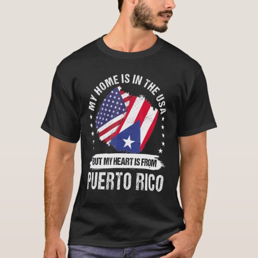 American Patriot Puerto Rico Flag America Puerto R T-Shirt (Vorderseite)