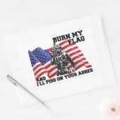 American Patriot  Rechteckiger Aufkleber (Umschlag)