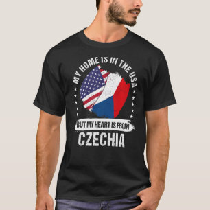 American Patriot Tschechen Flag American Czech Roo T-Shirt