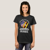 American Patriot Uganda Flag American Ugandan Root T-Shirt (Vorne ganz)