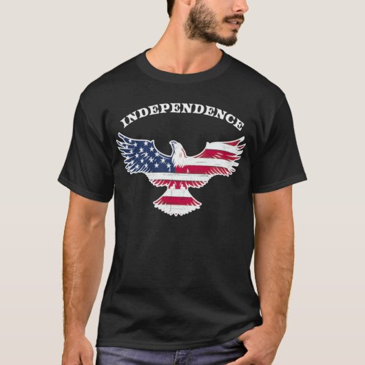 American Patriotic American Eagle Stars T- T-Shirt (Vorderseite)