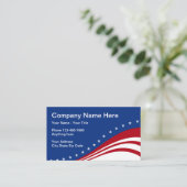 American Patriotic Americana Visitenkarte (Stehend Vorderseite)