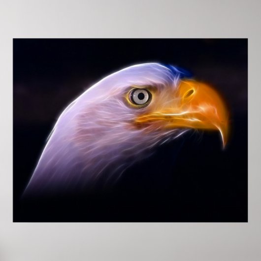 American Patriotic Bald Eagle, Nationales Symbol Poster (Vorne)
