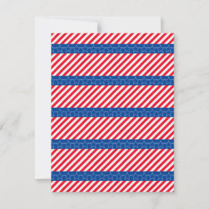 American patriotic dankeskarte