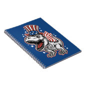 American Patriotic Dinosaurier Notizblock (Rechte Seite)