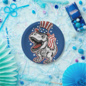 American Patriotic Dinosaurier Pappteller (Party)