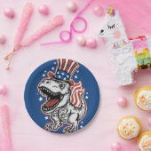American Patriotic Dinosaurier Pappteller (Party)