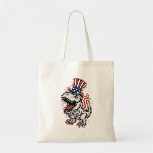 American Patriotic Dinosaurier Tragetasche (Vorne)