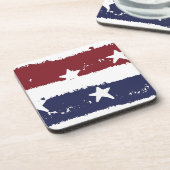 American Patriotic Distressed Paint Untersetzer Se (Linke Seite)
