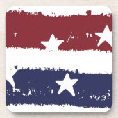 American Patriotic Distressed Paint Untersetzer Se (Vorderseite)